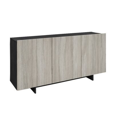 LA VIE ΜΠΟΥΦΕΣ ΜΑΥΡΟ OAK ΓΚΡΙ OAK 150x40xH75cm