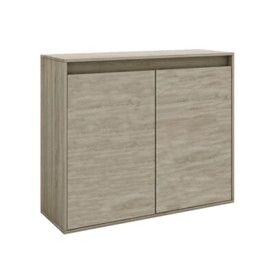 JUNGLE ΚΟΜΟΤΑ-ΠΑΠΟΥΤΣΟΘΗΚΗ 2ΠΟΡΤΕΣ SONOMA ΣΚΟΥΡΟ 101,2x40xH84cm