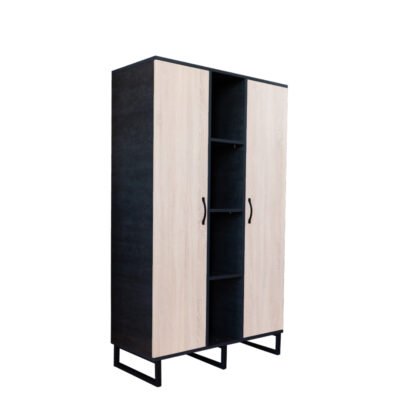 MY HOME 105 ΝΤΟΥΛΑΠΑ SONOMA CEMENT ΣΚΟΥΡΟ 105x47xH180cm