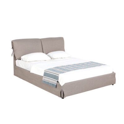 NOA ΚΡΕΒΑΤΙ (ΓΙΑ ΣΤΡΩΜΑ 160x200cm) BEIGE 217x170xH98cm