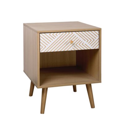 TRIANGLE ΚΟΜΟΔΙΝΟ SONOMA ΜΕ PATTERN 40x40xH53cm