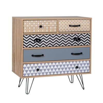 ZIG ZAG ΚΟΜΟΤΑ SONOMA ΜΕ PATTERN 80x40xH80cm