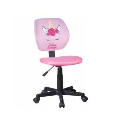 UNICORN ΚΑΡΕΚΛΑ ΓΡΑΦΕΙΟΥ ΡΟΖ 40x49xH90cm