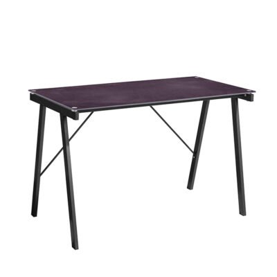 BLACKBOARD ΓΡΑΦΕΙΟ ΜΑΥΡΟ ΜΕ PATTERN ΜΑΥΡΟ 113x58xH73cm