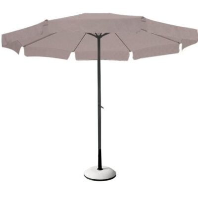 ΟΜΠΡΕΛΑ Σκελετός Αλουμινίου Βαφή Ανθρακί, Ύφασμα Μπεζ